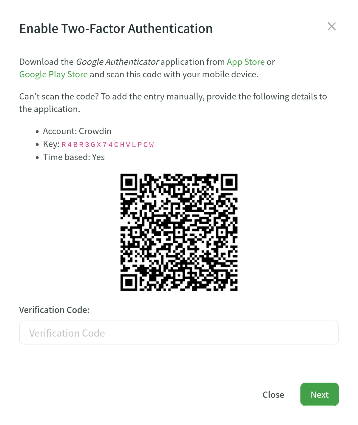 Authenticator app